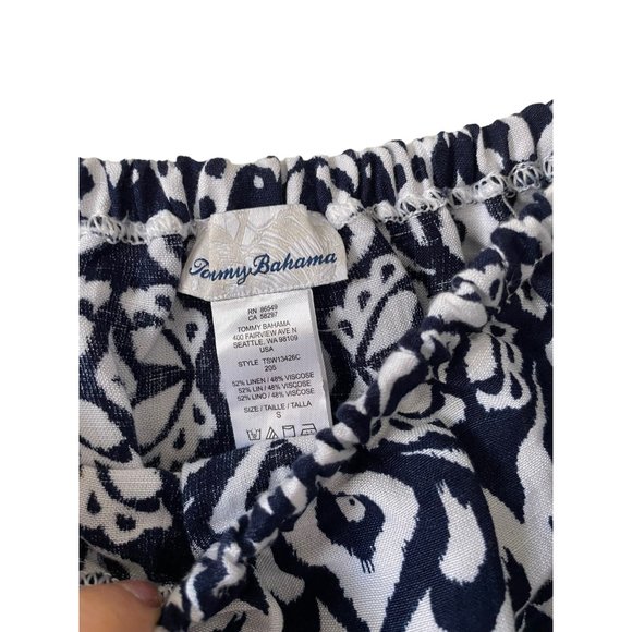 Tommy Bahama Ikat Diamond Off-The-Shoulder Linen Dress - Picture 5 of 8